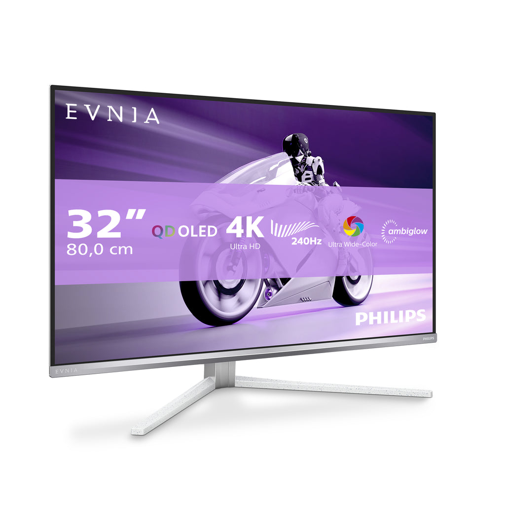 Philips Evnia 8000 32M2N8900/00 écran plat de PC 80 cm (31.5") 3840 x 2160 pixels 4K Ultra HD QD-OLED Blanc