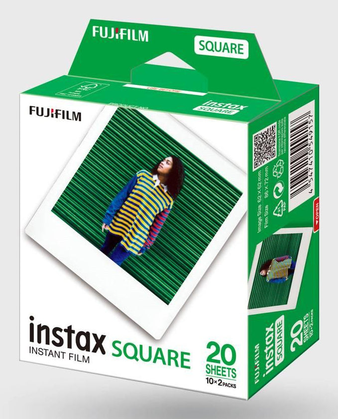Fujifilm instax SQUARE Film pellicule polaroid 20 pièce(s) 86 x 54 mm
