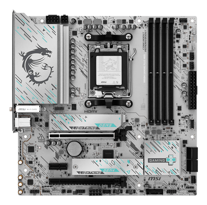 MSI B850M GAMING PLUS WIFI carte mère AMD B850 Emplacement AM5 micro ATX - vue 2