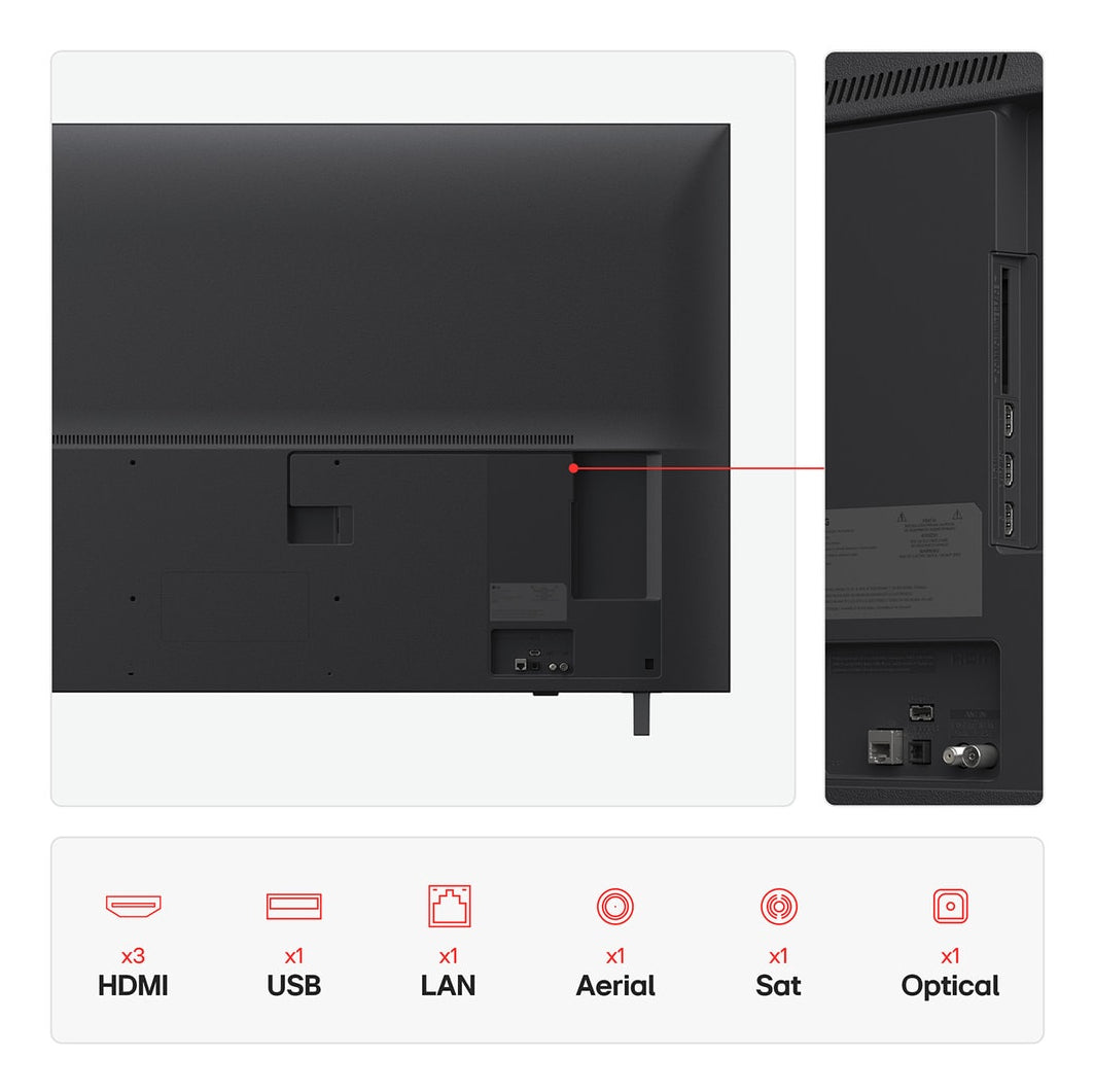 LG UHD AI 43UA75006LA 109,2 cm (43") 4K Ultra HD Smart TV Wifi Noir