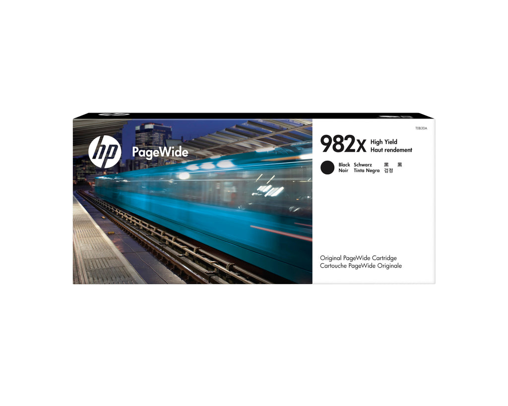 HP Cartouche d'encre Noire PageWide 982X Grande Capacité Authentique