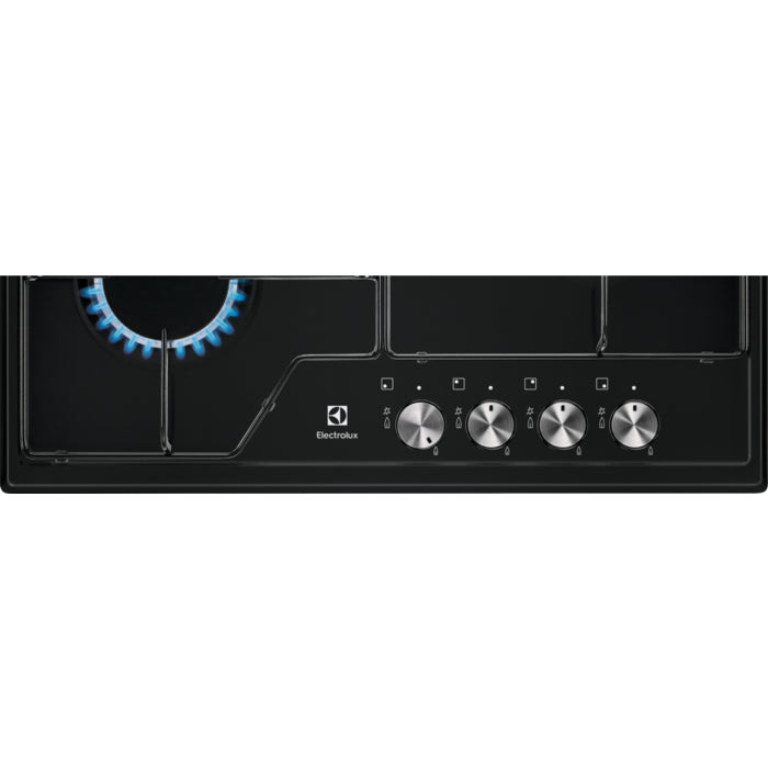 Electrolux EGS6424K Plaque de Cuisson Gaz Intégrée 60 cm, Noir, 4 Zones