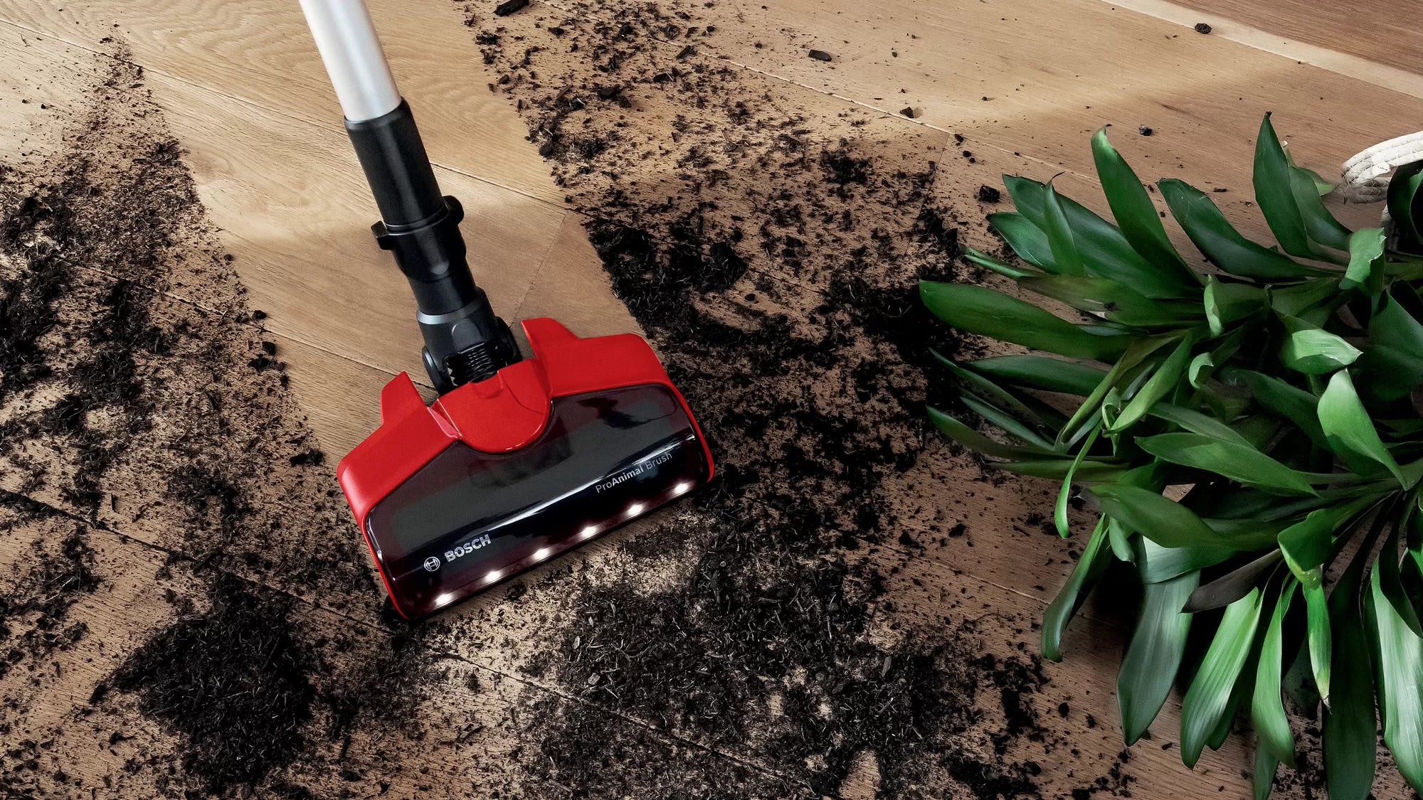Bosch Bosch BBS711ANM aspirateur balai et balai électrique Batterie Sec Sans sac 0,3 L Noir, Rouge, Acier inoxydable