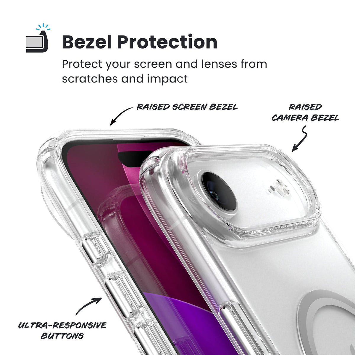 Speck 150963-3240 Coque de Protection pour iPhone Air 6.5", Transparent et Argent