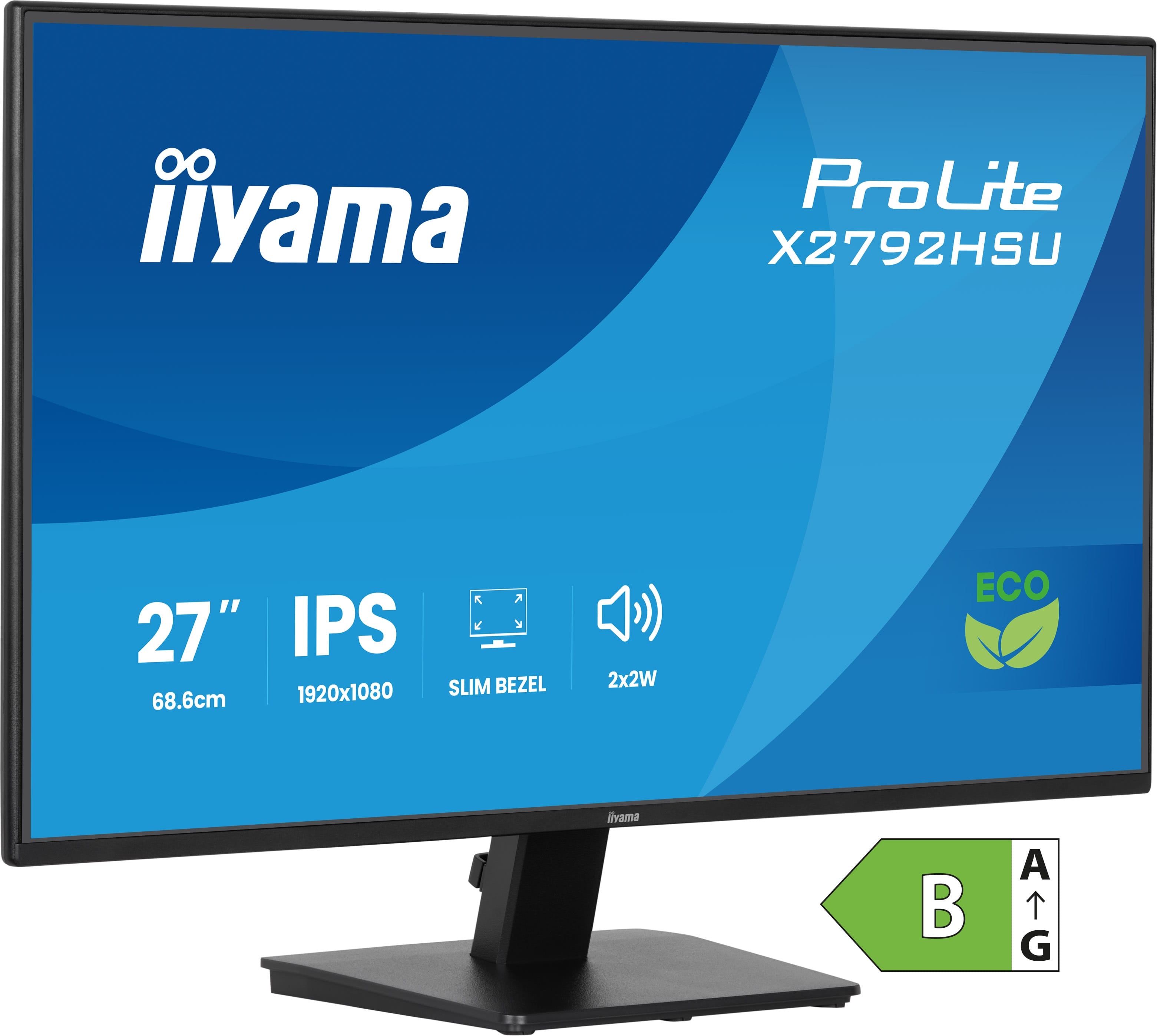 iiyama ProLite X2792HSU-B1 écran plat de PC 68,6 cm (27") 1920 x 1080 pixels Full HD LED Noir