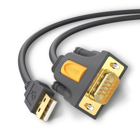 Ugreen 20210 Câble Série USB 2.0 vers RS-232, Noir, 1 m