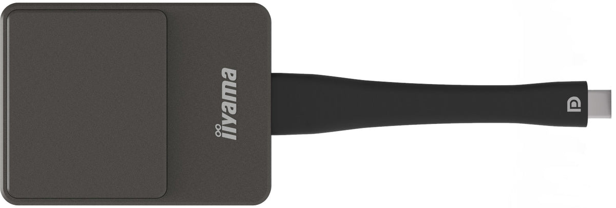 iiyama WP D002C Connecteur TV Intelligent USB 4K Ultra HD, Noir et Argent