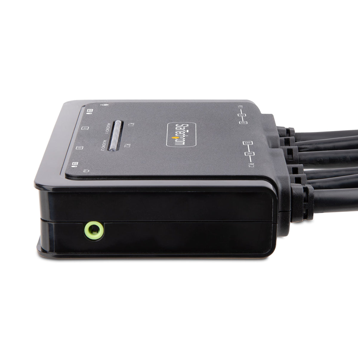 StarTech.com C2-DD46-UA2-CBL-KVM Commutateur KVM Double Écran DisplayPort 4K 60Hz, Clavier et Souris, Noir