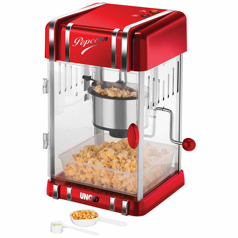 Unold 48535 Machine à Popcorn, 300 W, Rouge et Argent