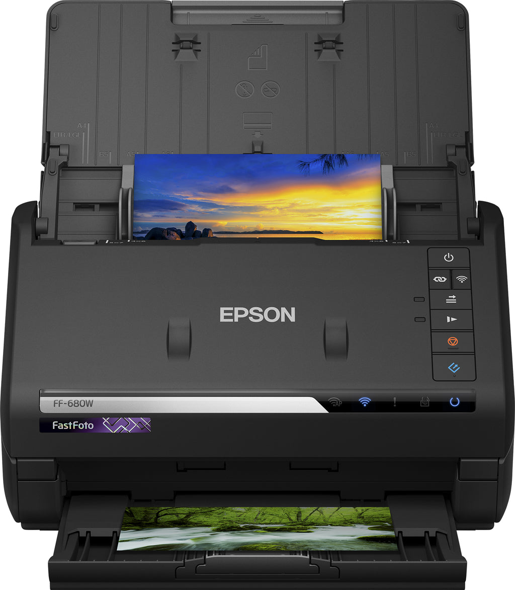 Epson FastFoto FF-680W Alimentation papier de scanner 600 x 600 DPI A4 Noir