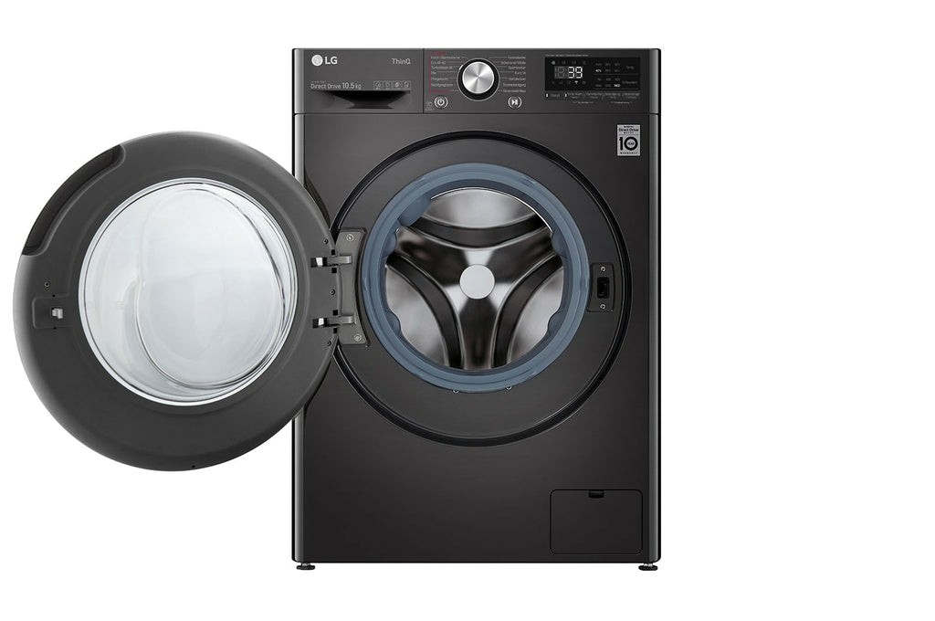 LG F6WV710P2S machine à laver Charge avant 10,5 kg 1600 tr/min Noir, Acier inoxydable - vue 2