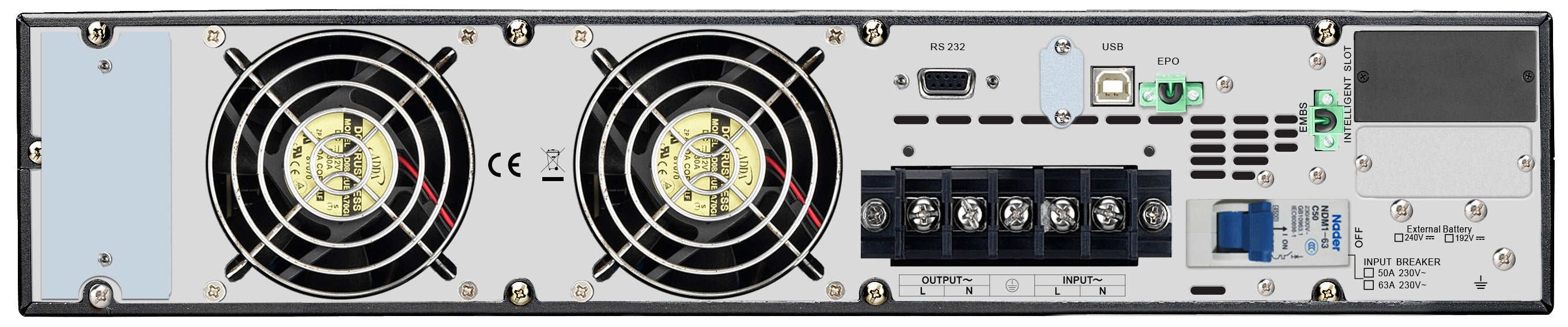 APC SRV10KRIRK alimentation d'énergie non interruptible Double-conversion (en ligne) 10 kVA 10000 W
