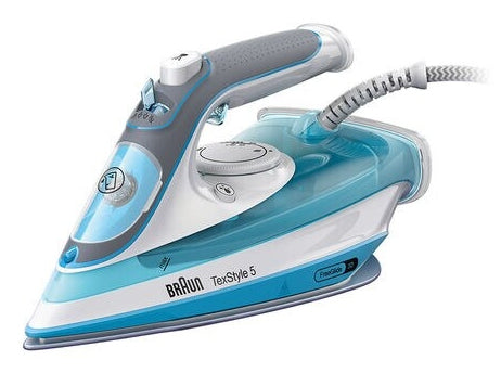 Braun TexStyle 5 SI 5006 BL Fer à repasser à sec ou à vapeur Semelle en céramique 2600 W Bleu, Gris, Blanc