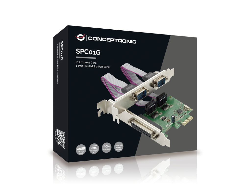 Conceptronic SPC01G carte et adaptateur d'interfaces Interne Parallèle, RS-232