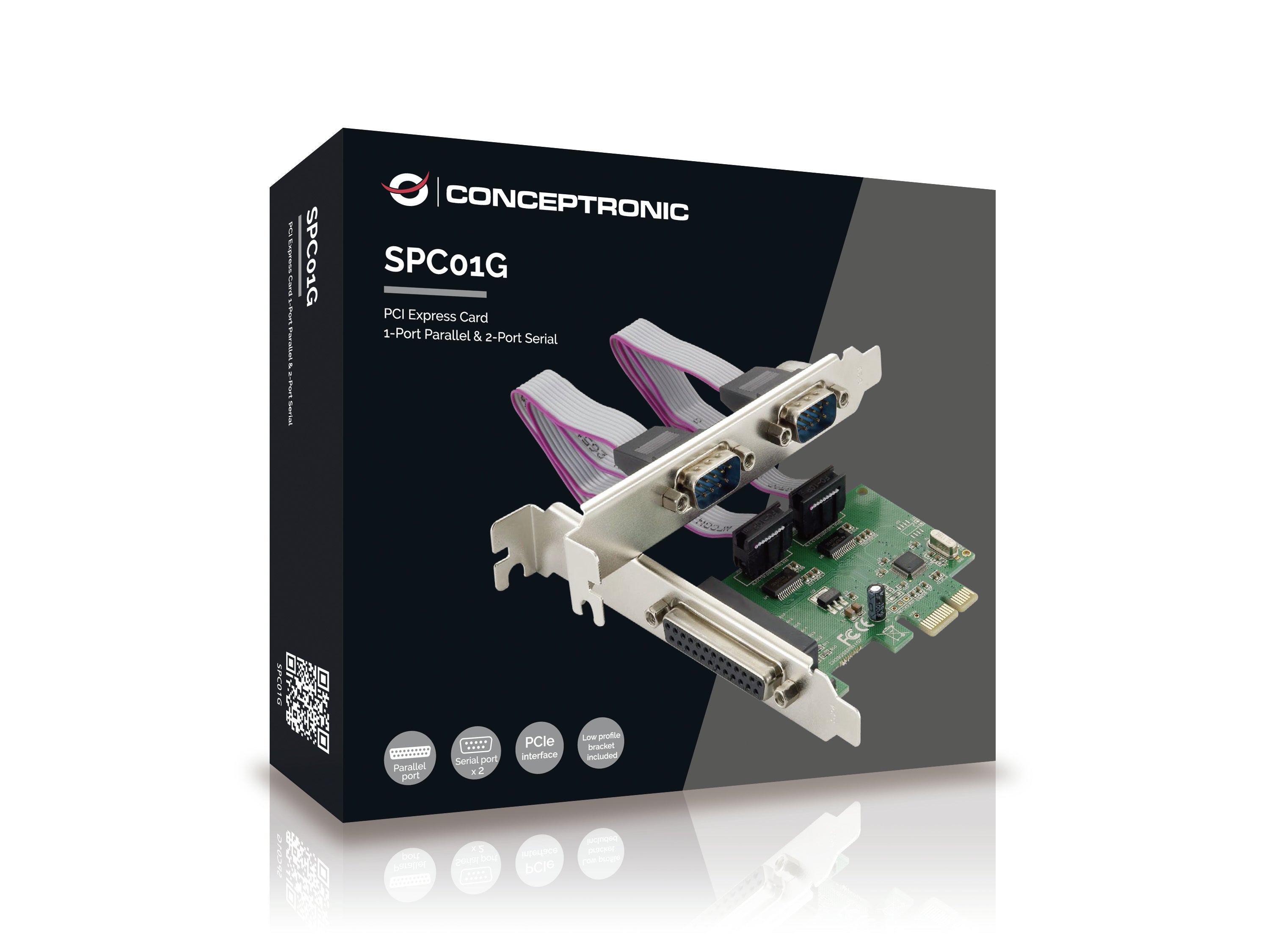 Conceptronic SPC01G carte et adaptateur d'interfaces Interne Parallèle, RS-232