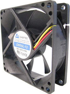 Chieftec AF-0825PWM système de refroidissement d’ordinateur Boitier PC Ventilateur Noir