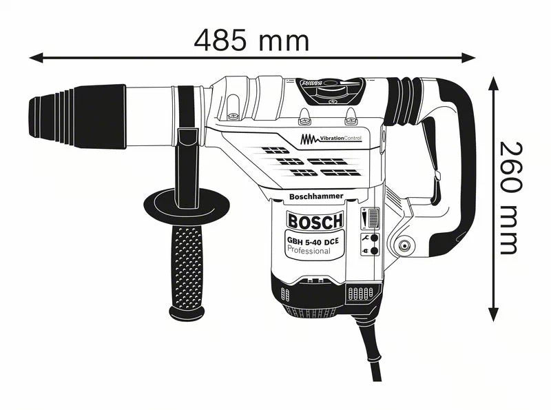 Bosch Bosch GBH 5-40 DCE Professional 1150 W 340 tr/min SDS Max
