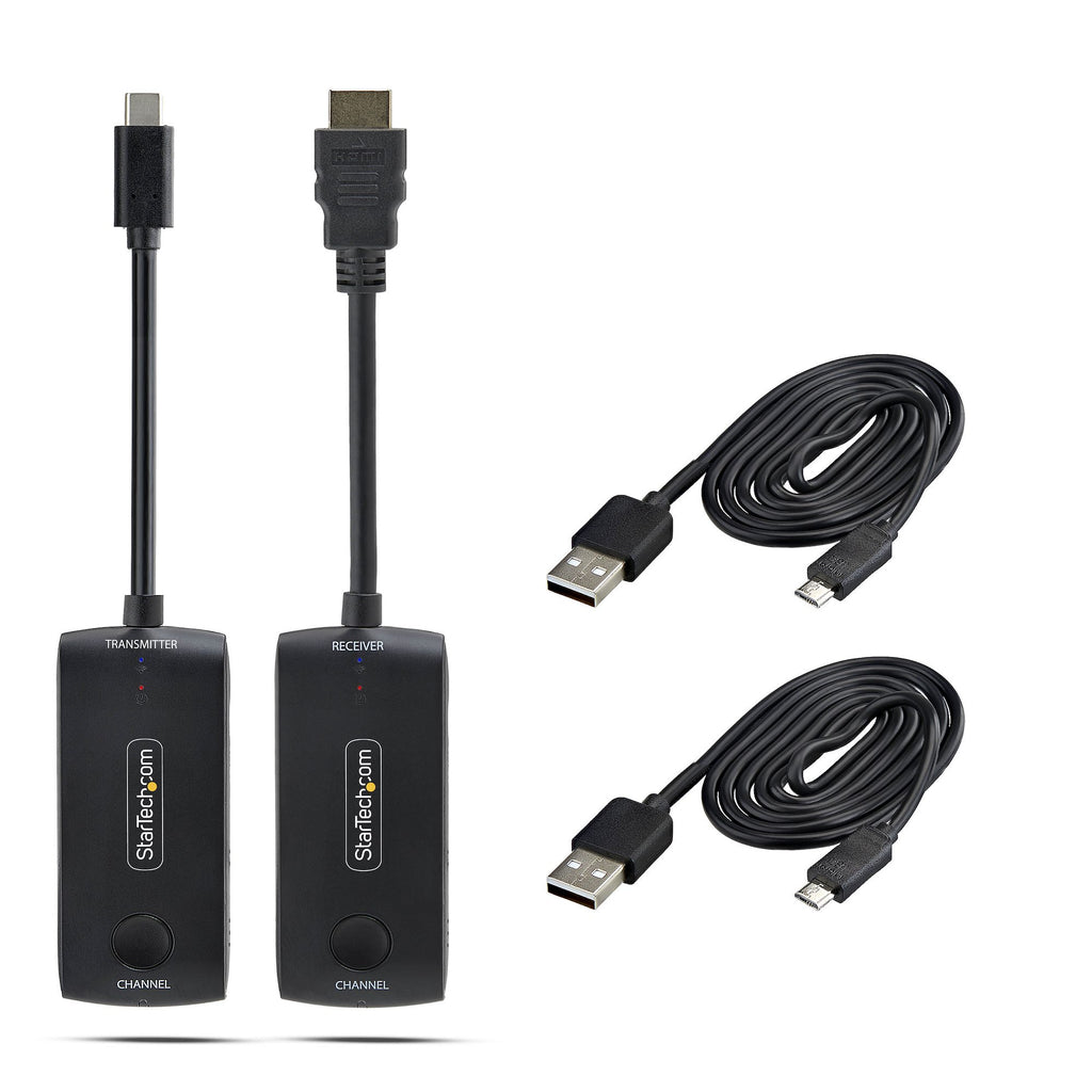StarTech.com Extension Sans Fil USB-C vers HDMI pour Salles de Réunion et Espaces de Travail Collaboratifs, 4K 60Hz, Por