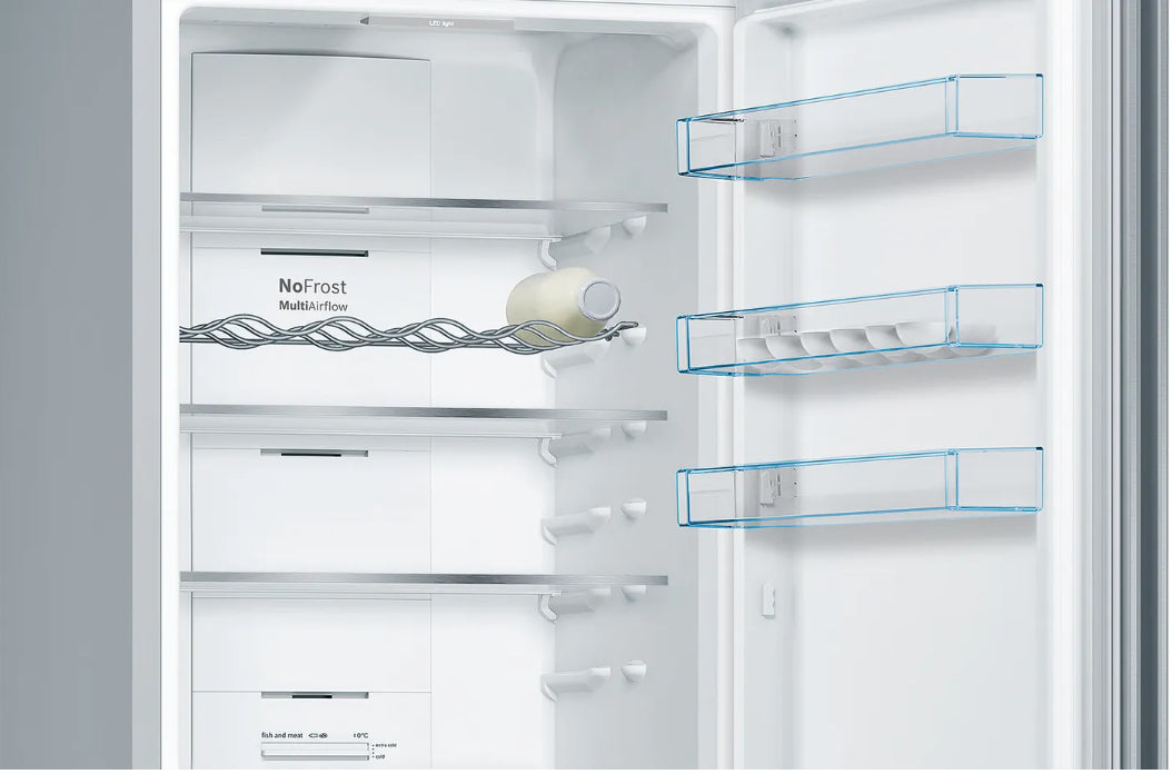 Bosch Bosch Serie 4 KGN39VIEB réfrigérateur-congélateur Pose libre 368 L Acier inoxydable