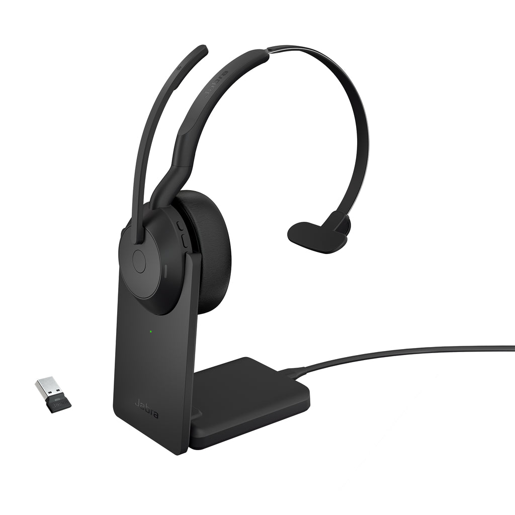 Jabra Evolve2 55 Casque Sans Fil Bluetooth USB Type-C pour Bureau et Centre d'appels
