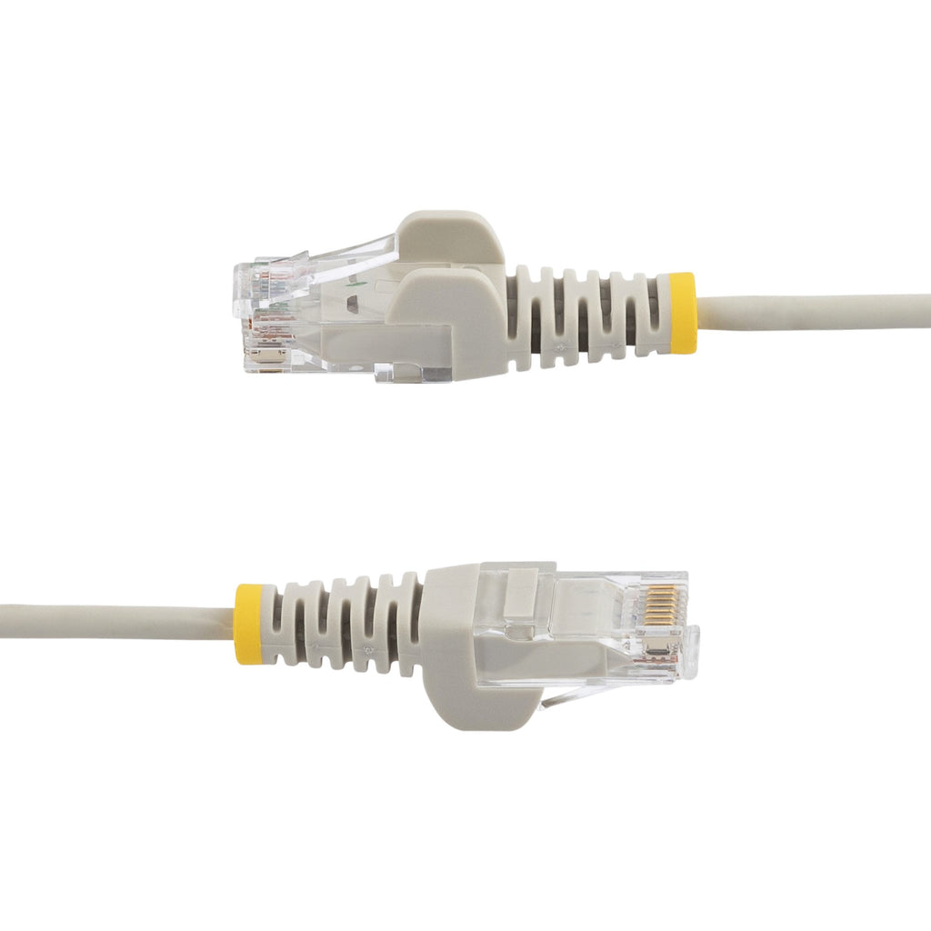 StarTech.com Câble Ethernet CAT6 Slim 10m Gris, 100W PoE, UTP, LSZH, Cuivre Pur 28AWG, RJ45