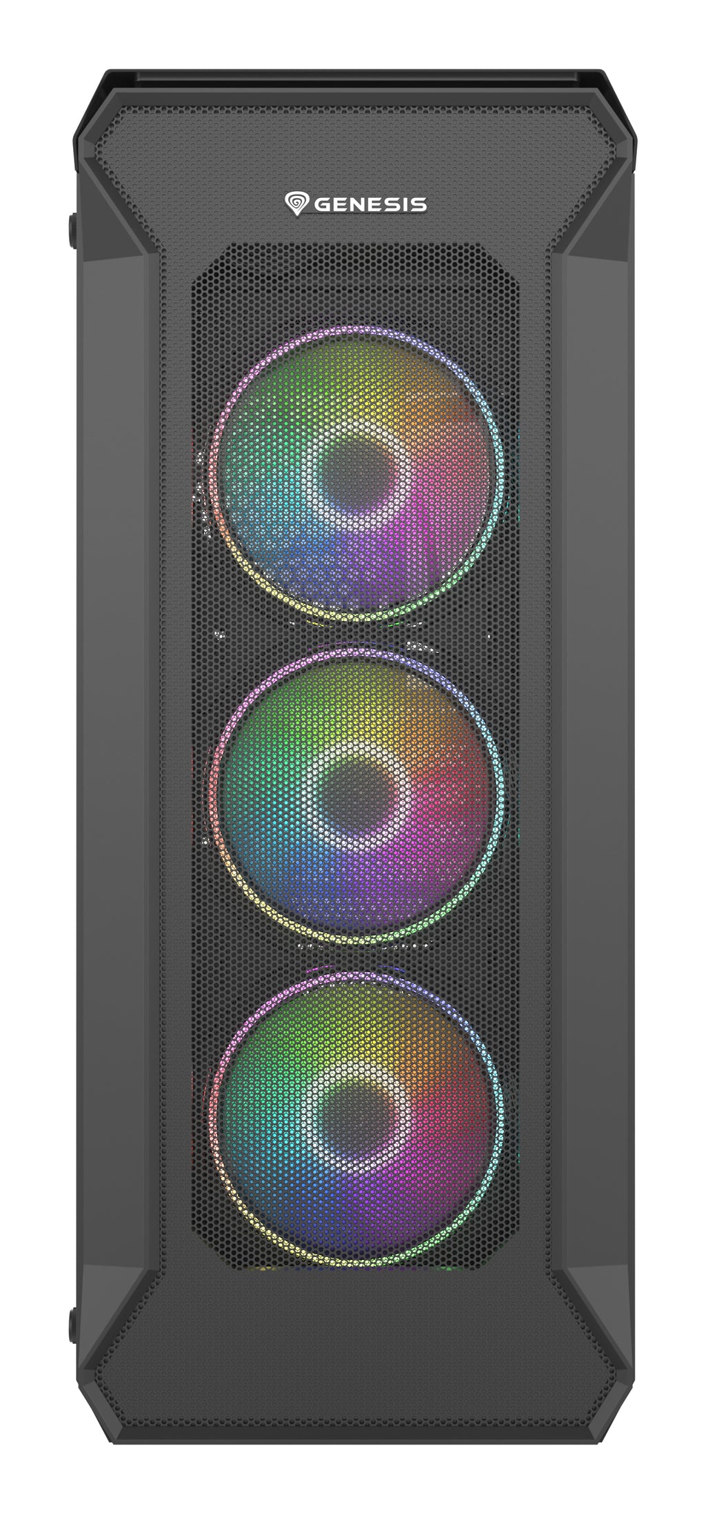 Boîtier PC Midi Tower Irid 505 ARGB, Noir et Transparent