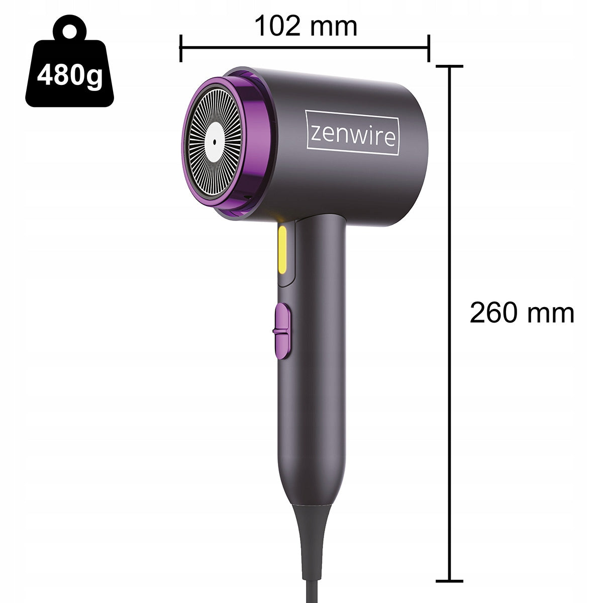 Mini sèche-cheveux ionisant, pliable, compact, de voyage, PRO M1