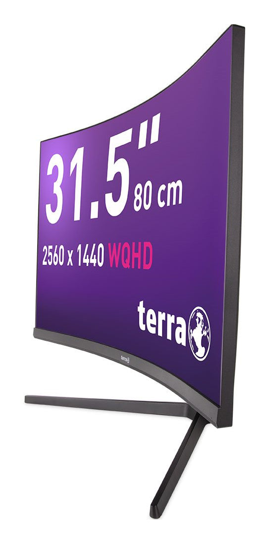 TERRA 3285W écran plat de PC 80 cm (31.5") 2560 x 1440 pixels Wide Quad HD LCD Noir