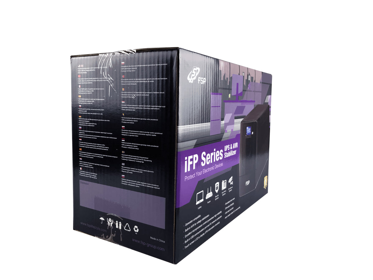 FSP iFP 2000 alimentation d'énergie non interruptible Interactivité de ligne 2 kVA 1200 W 2 sortie(s) CA