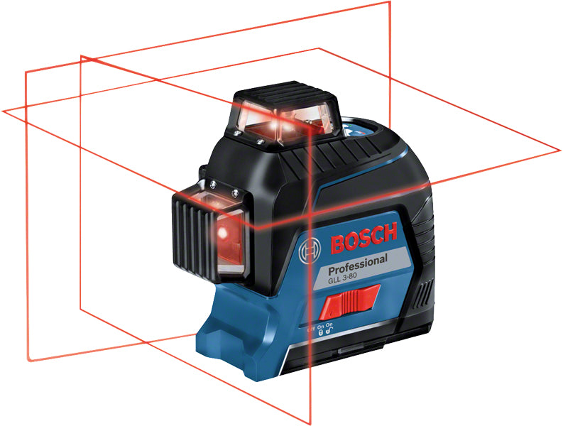 Bosch Bosch GLL 3-80 Professional Niveau de ligne 30 m 630 - 650 nm (< 10 mW)