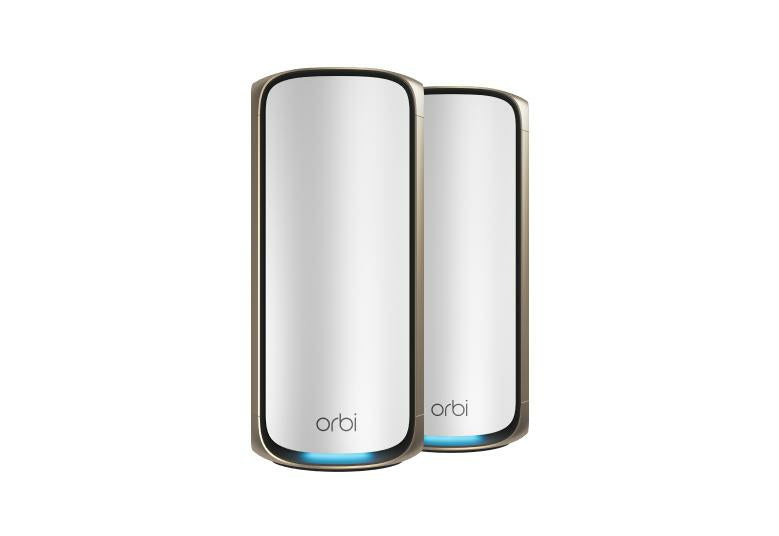 NETGEAR Orbi 970 Series Système WiFi 7 Quad-Band, Pack de 2, Gris