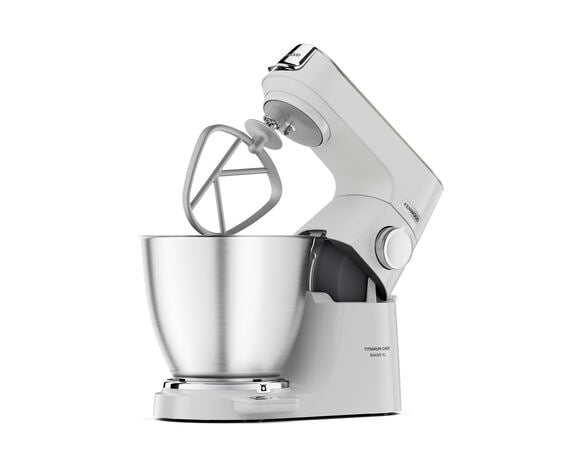 Kenwood Titanium Chef Baker XL Robot de Cuisine 1200 W 7 L Blanc avec Balances Intégrées