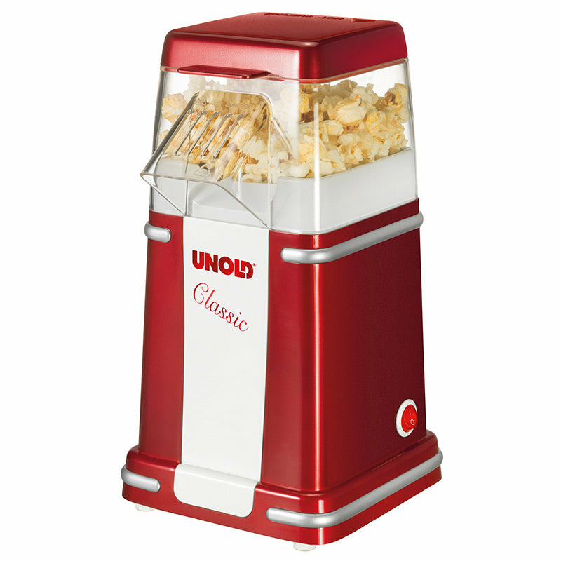 Unold Classic machine à popcorn Rouge, Argent, Blanc 900 W