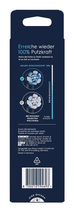 Oral-B iO Ultimative Reinigung 6 pièce(s) Noir