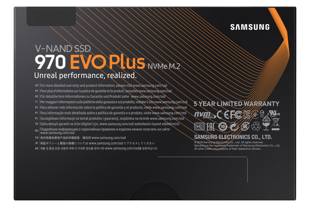 Samsung Samsung 970 EVO Plus 1 To M.2 PCI Express 3.0 NVMe V-NAND MLC