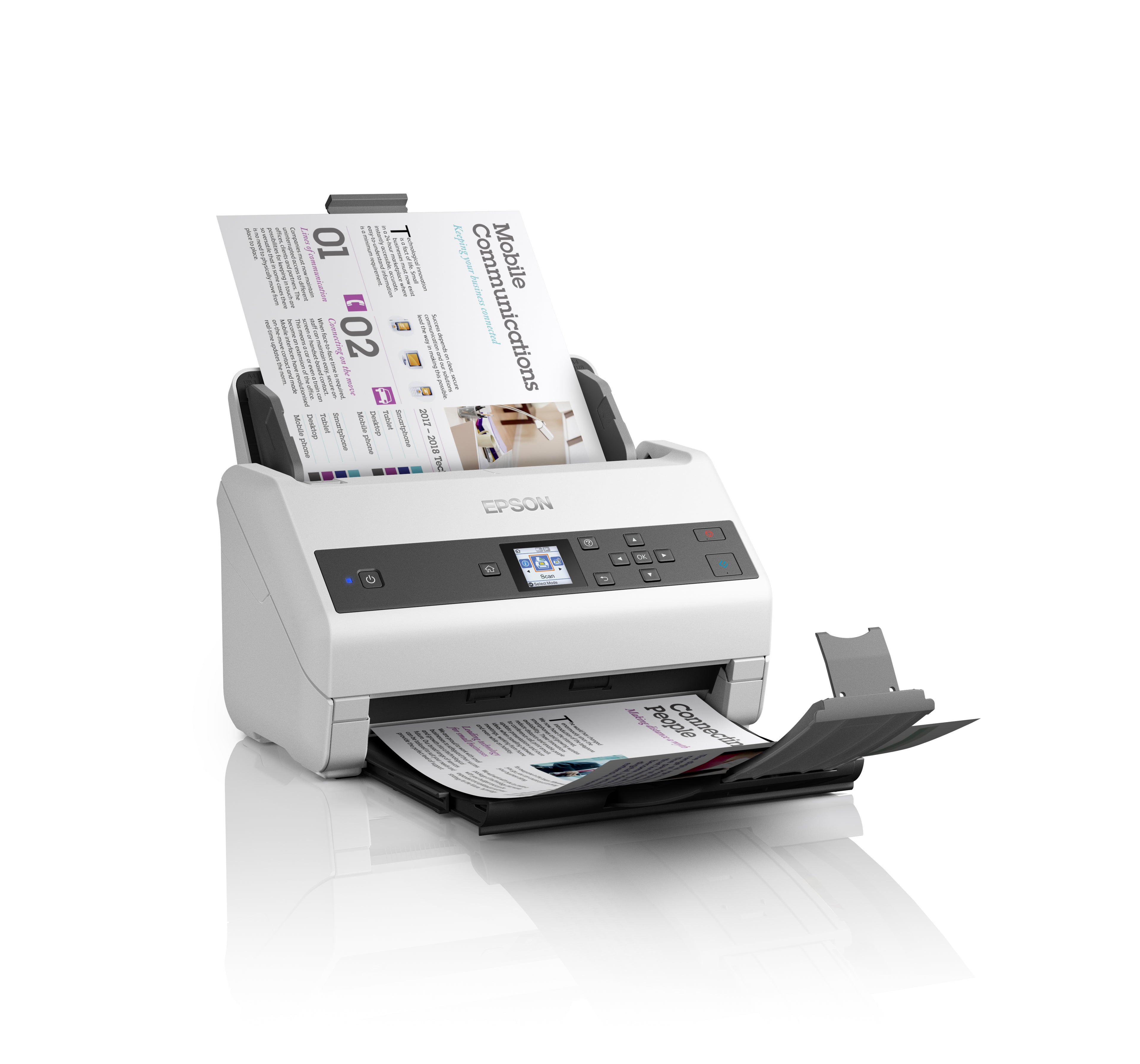 Epson WorkForce DS-970 Alimentation papier de scanner 600 x 600 DPI A4 Gris, Blanc