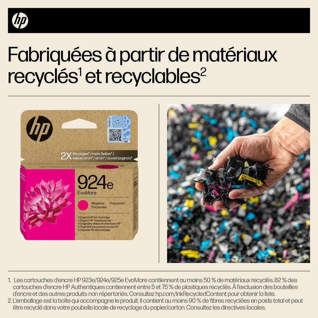 HP 924e Cartouche d’encre authentique Magenta EvoMore