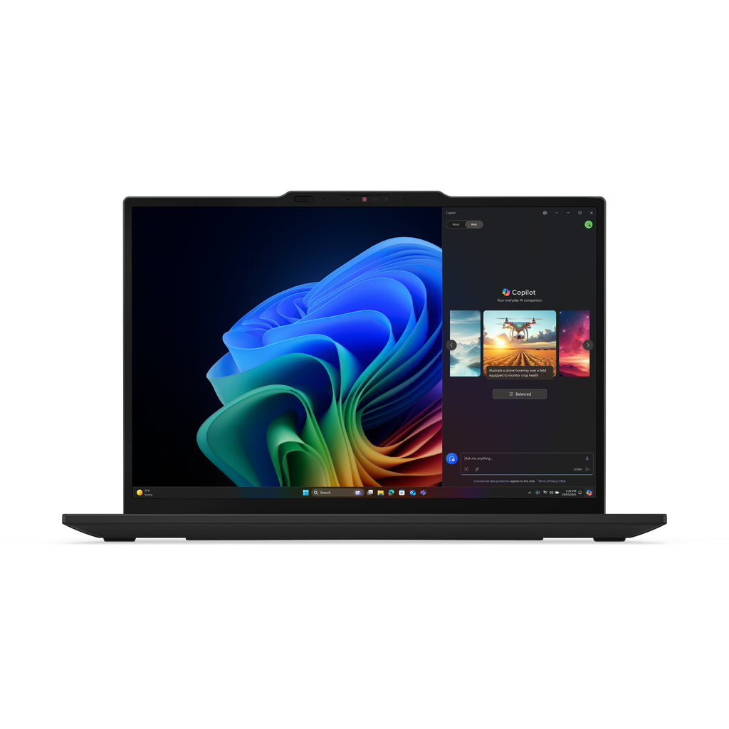 Lenovo ThinkPad X13 Gen 6 (AMD) Copilot+ PC AMD Ryzen AI 5 340 Ordinateur portable 33,8 cm (13.3") WUXGA 32 Go LPDDR5x-SDRAM 1 To SSD Wi-Fi 7 (802.11be) Windows 11 Pro Allemand Noir