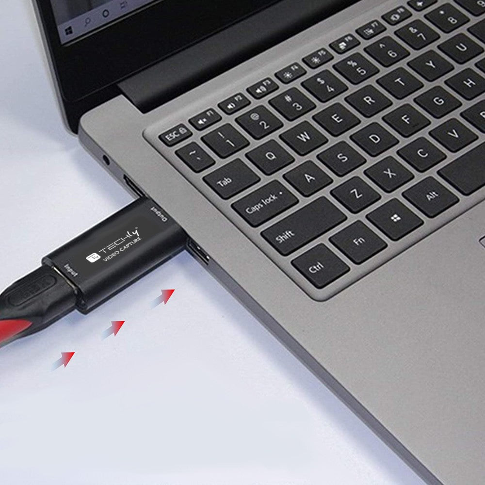 Techly I-USB-VIDEO-1080TY convertisseur de signal vidéo 1920 x 1080 pixels