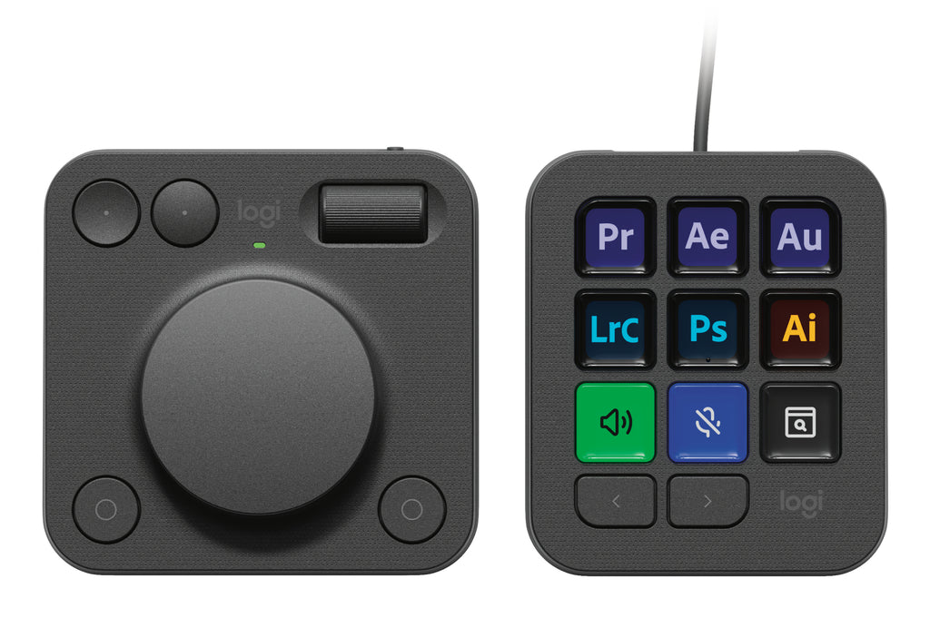 Logitech Master Series MX Creative Console Tastatur og drejeskive sæt RGB Kablet