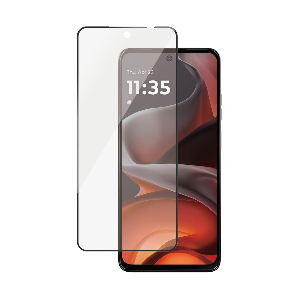 PanzerGlass SAFE Protection d'écran avec Cadre Noir pour Motorola moto g05, moto g15, moto g15 POWER, Ultra-Wide Fit