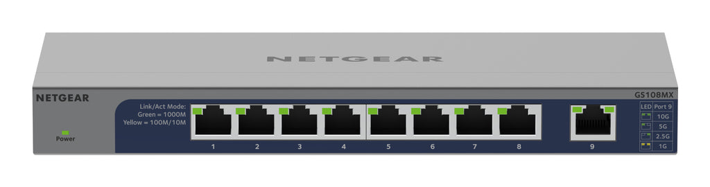 NETGEAR GS108MX-100EUS Commutateur Réseau Non-géré L2 Gigabit Ethernet (10/100/1000)