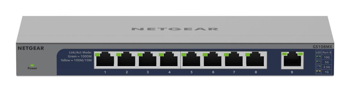 NETGEAR GS108MX-100EUS Commutateur Réseau Non-géré L2 Gigabit Ethernet (10/100/1000)