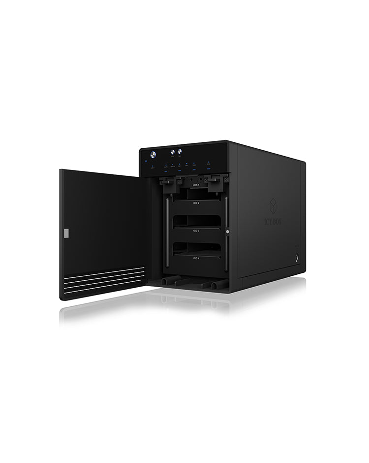 ICY BOX IB-3740-C31 Boîtier disque dur/SSD Noir 2.5/3.5"