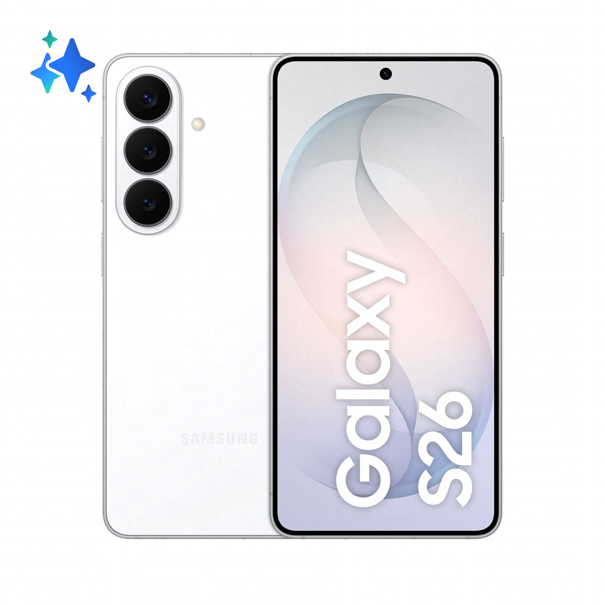 Samsung Galaxy S26 6.3" Android 16.0 5G 12 Go 256 Go 4300 mAh Blanc