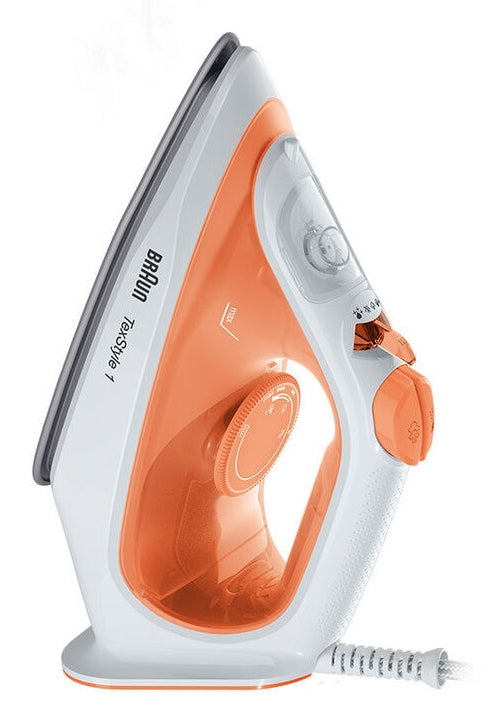 Braun TexStyle 1 SI1009OR Fer à vapeur Semelle anti-adhérente 1900 W Orange, Blanc - vue 2