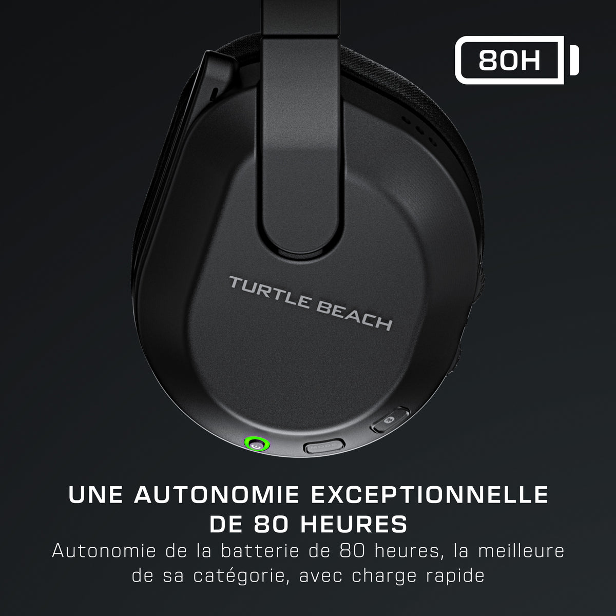 Turtle Beach Stealth 600 Console Noir, Casque Gaming sans Fil, Batterie 80h, Haut-parleurs 50mm, Bluetooth pour Xbox Ser