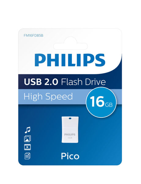 Philips FM16FD85B/00 lecteur USB flash 16 Go USB Type-A 2.0 Bleu, Blanc