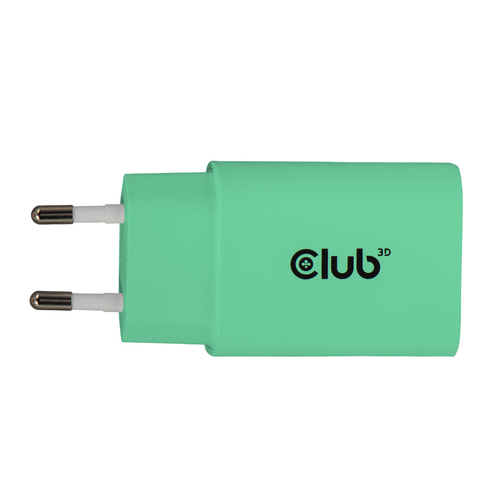 CLUB3D CAC-3024 chargeur d'appareils mobiles Smartphone, Universel Vert Secteur Charge rapide Intérieure