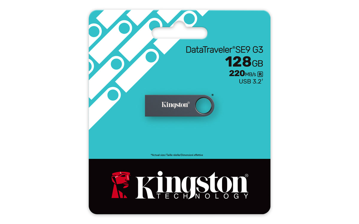Kingston Technology DataTraveler SE9 G3 128 Go USB 3.2 Gen 1 - Nickel foncé